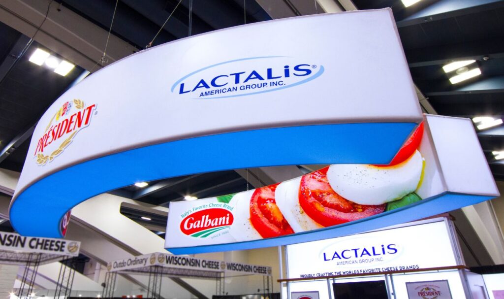 Image of a Lactalis exhibit booth