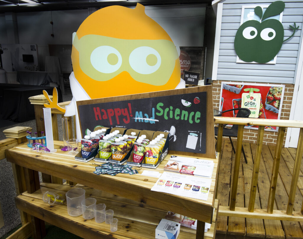 Products on Deck at GoGo squeeZ Exhibit at Natural Products Expo West