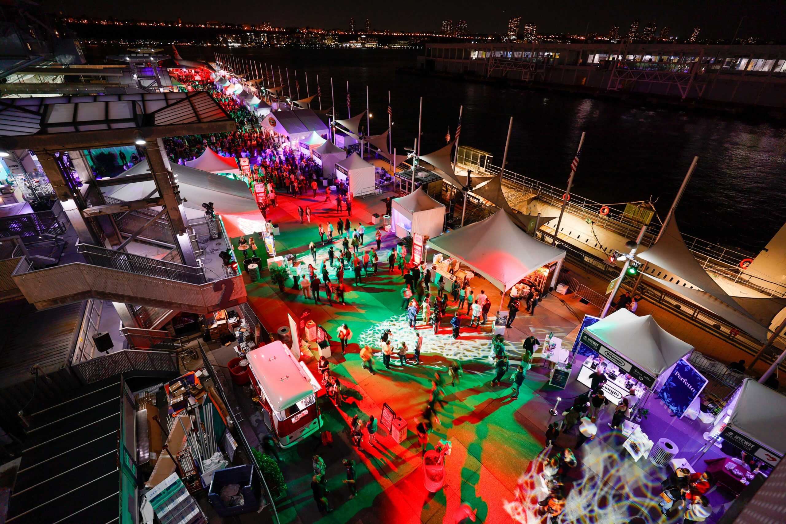 Ariel View of Fratelli Beretta Exhibit at the New York City Wine and Food Festival