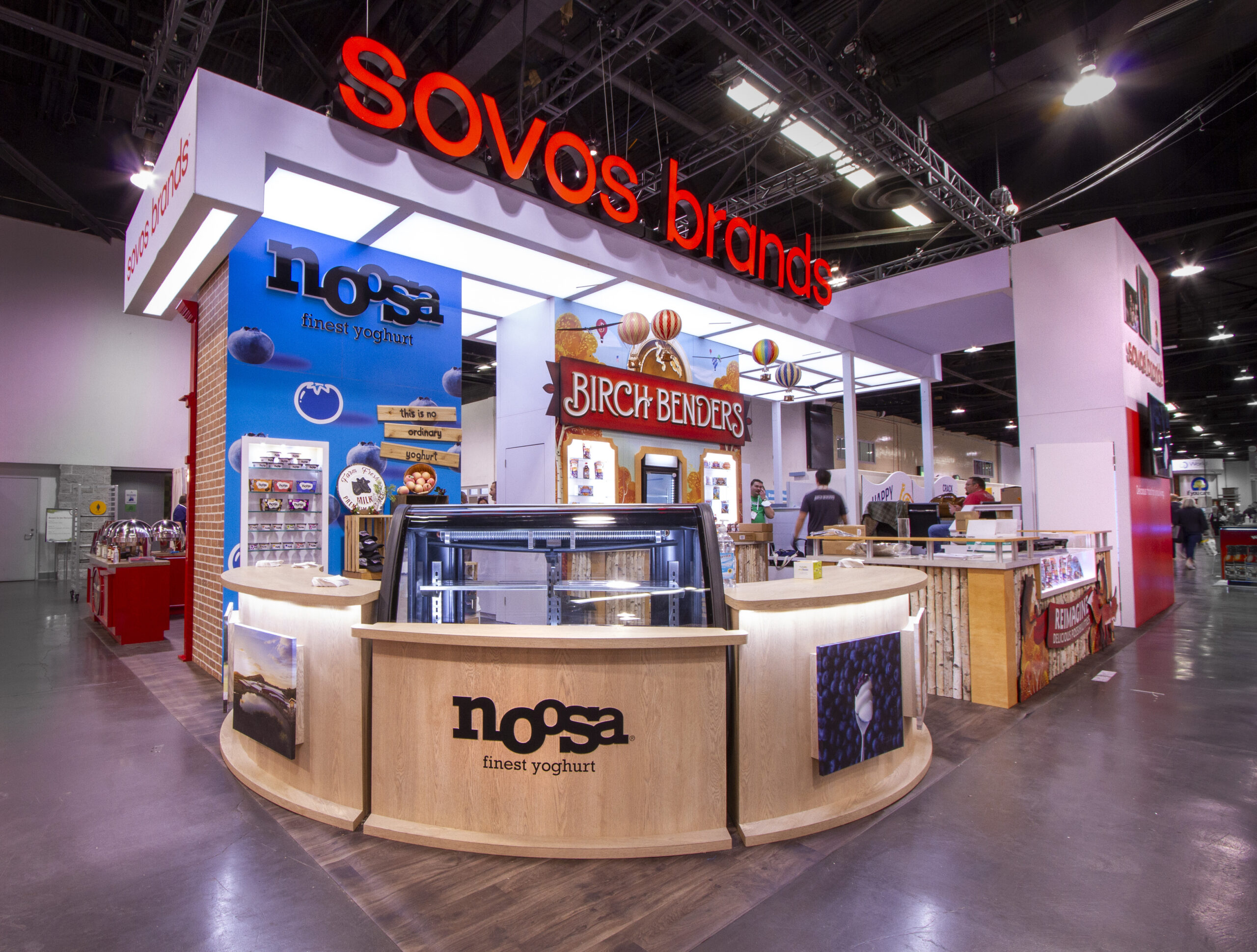 Wide-Angle Left View of Sovos Brands Peninsula Exhibit at Natural Products Expo
