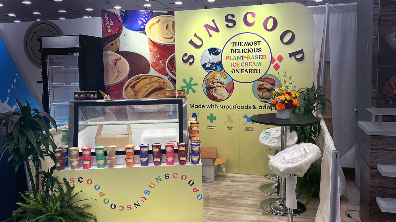 Sunscoop Custom Exhibit at the Natural Products Expo