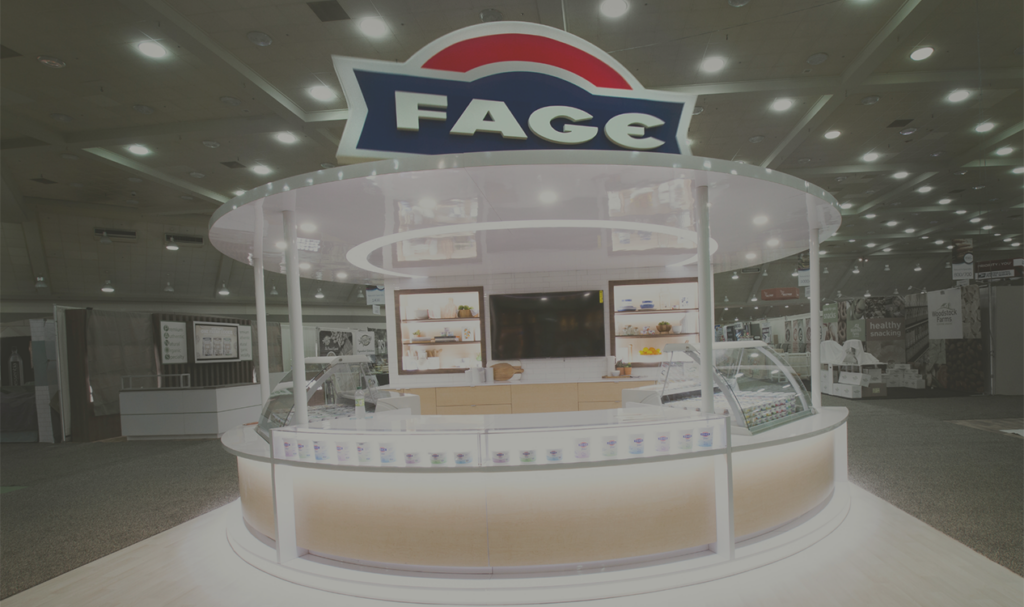 Example of a custom exhibit by Fage