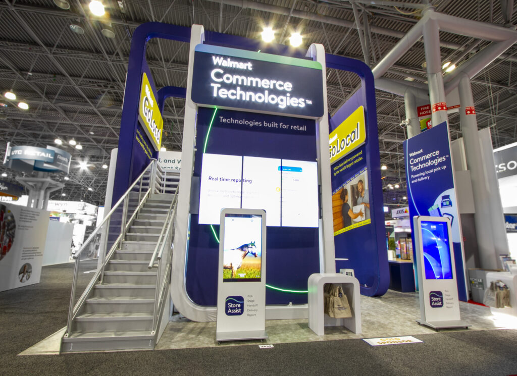 Front View Up Steps of the Walmart Exhibit at the National Retail Federation Show