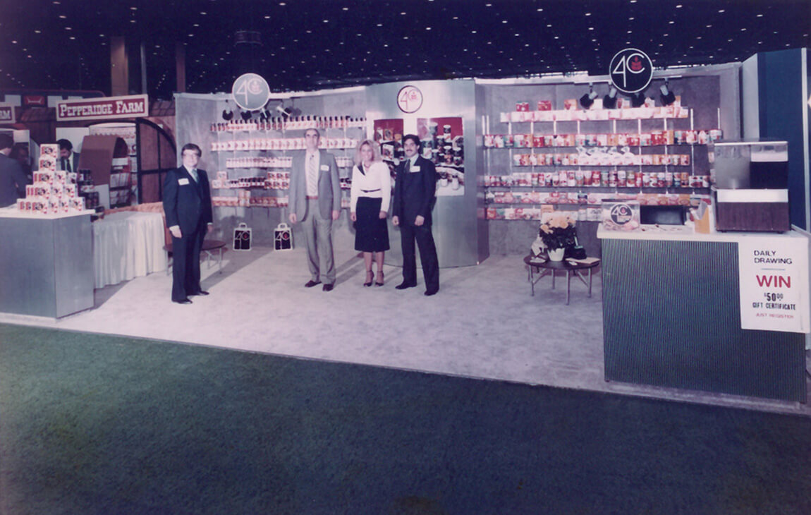 Image of a vintage trade show booth