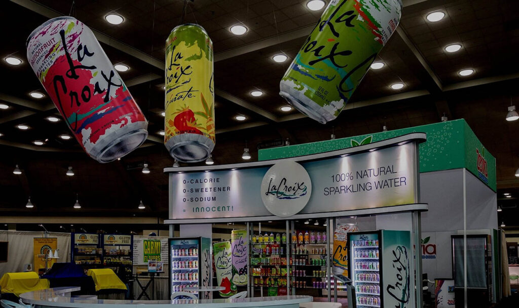 Image of the La Croix booth at Natural Products Expo West