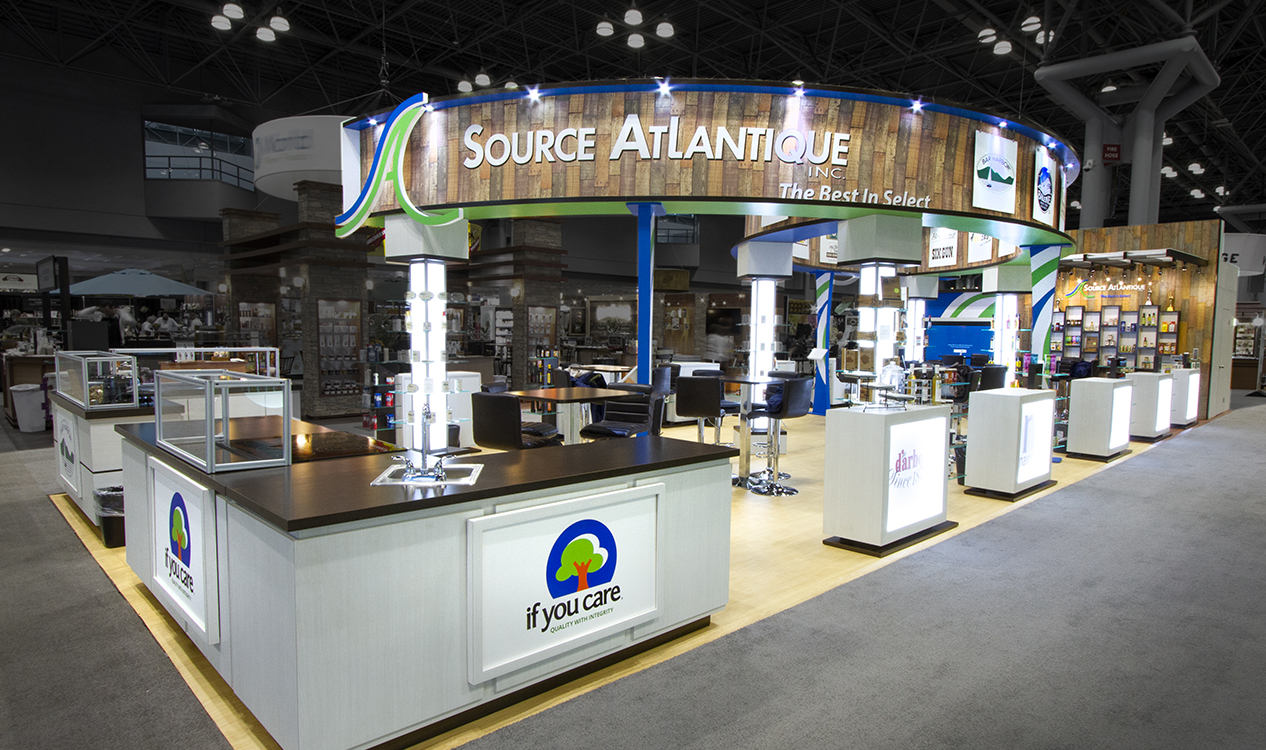 Image of the Source Atlantique booth at the Winter Fancy Food Show