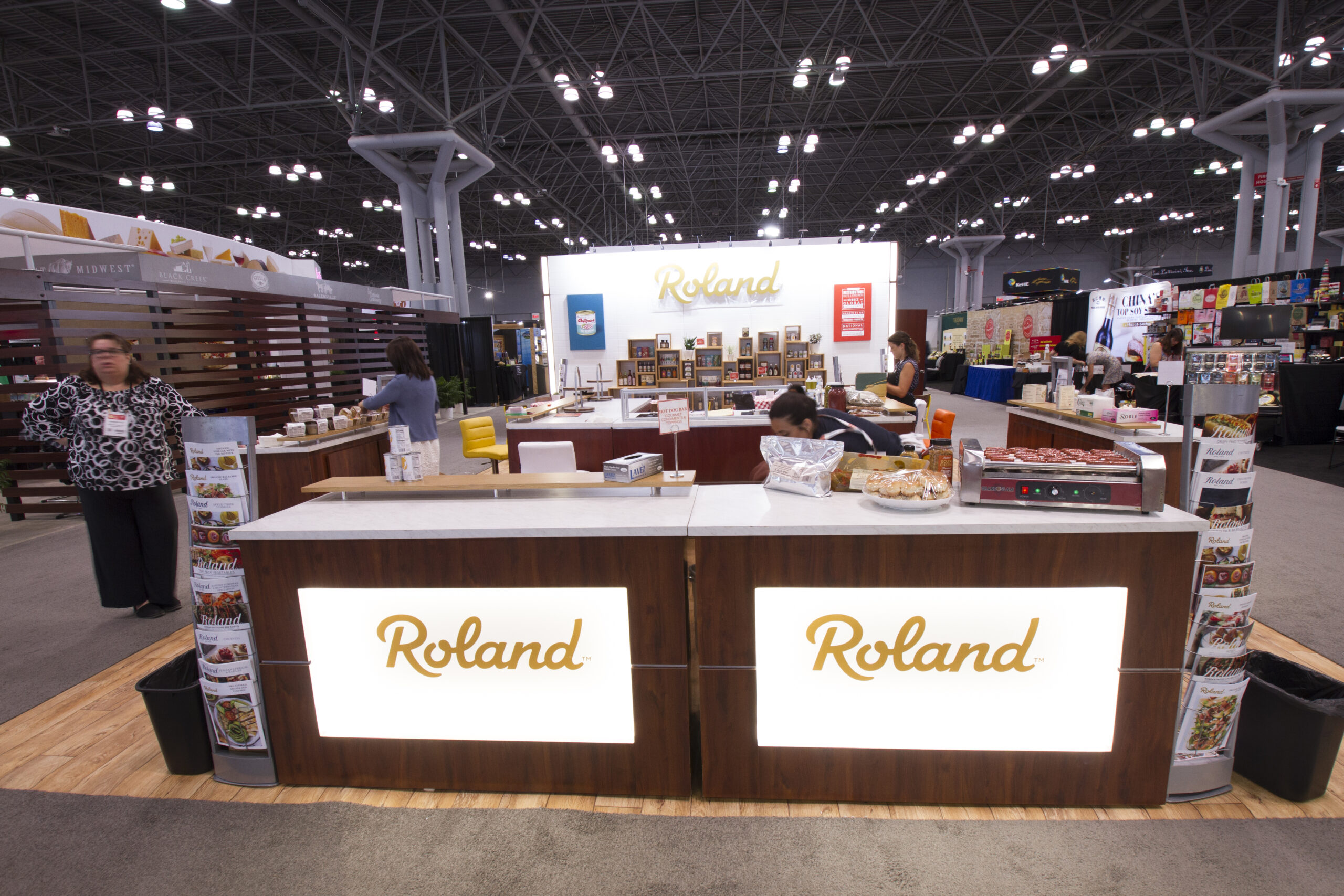 Roland Foods rebranded Custom Exhibit.