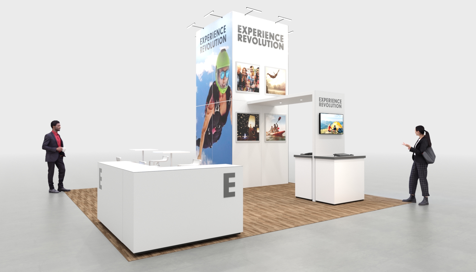 Beacon Custom Rental Exhibit White Finish