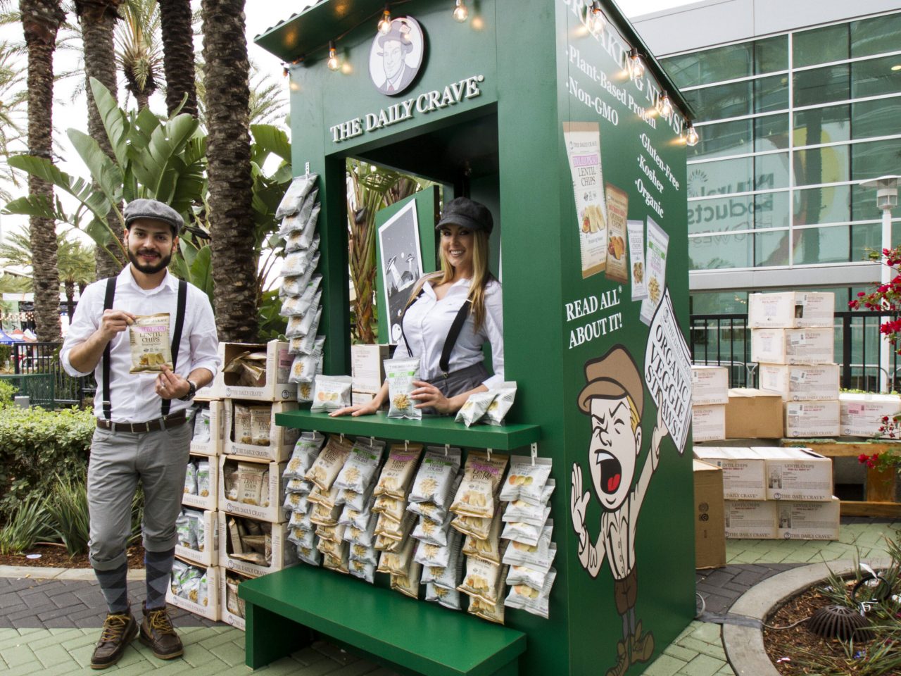 View of The Daily Crave Self-Contained Exhibit Outside the Natural Products Expo West