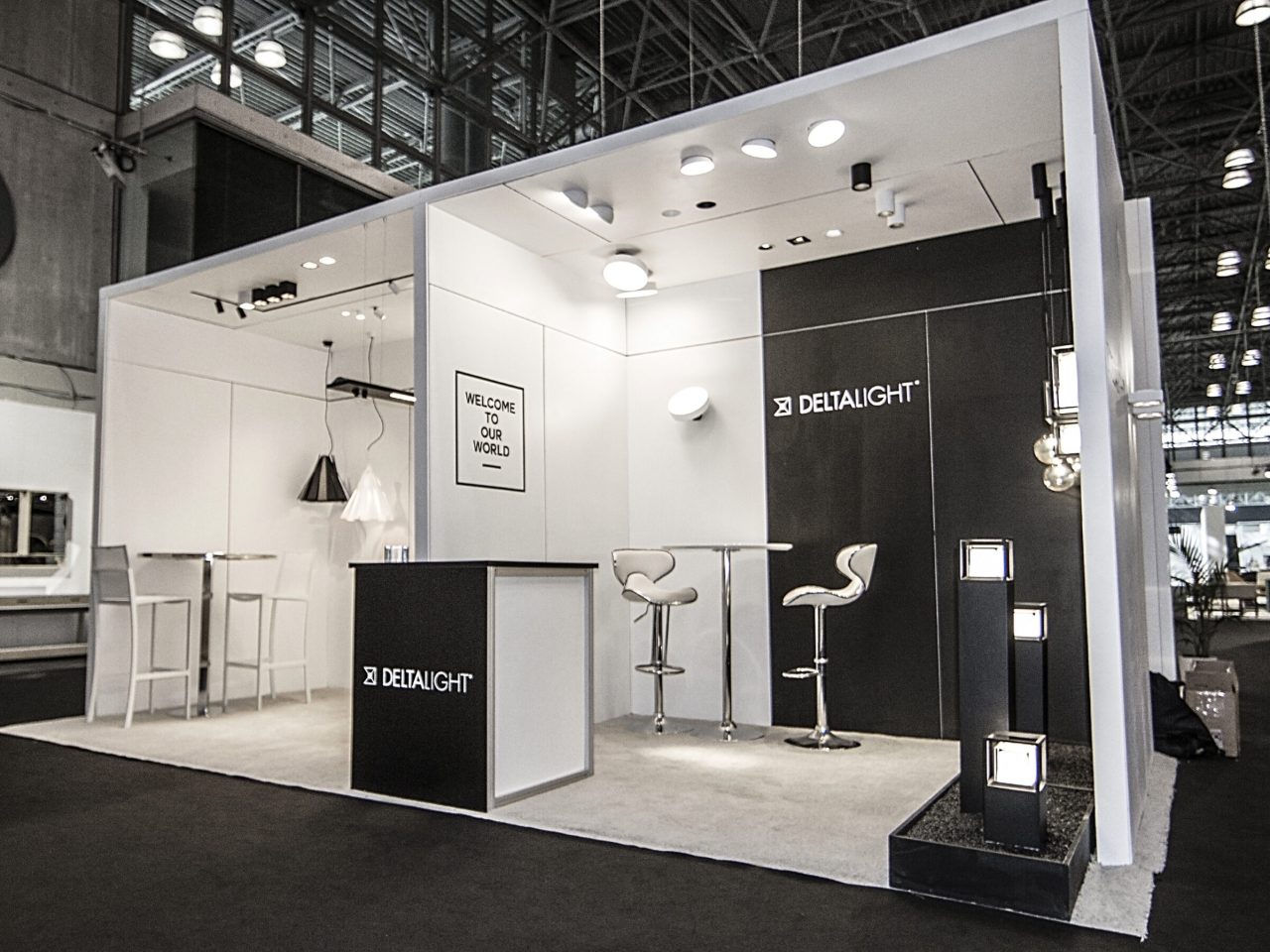 Full View of Delta Light's Rental Exhibit at the International Contemporary Furniture Fair