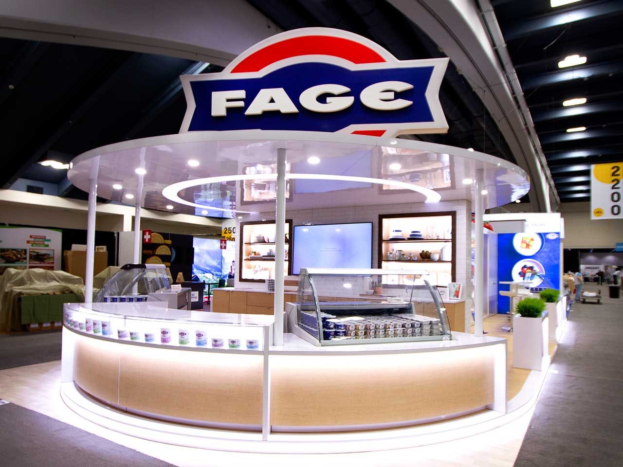 Island Exhibit for Fage at Winter Fancy Food