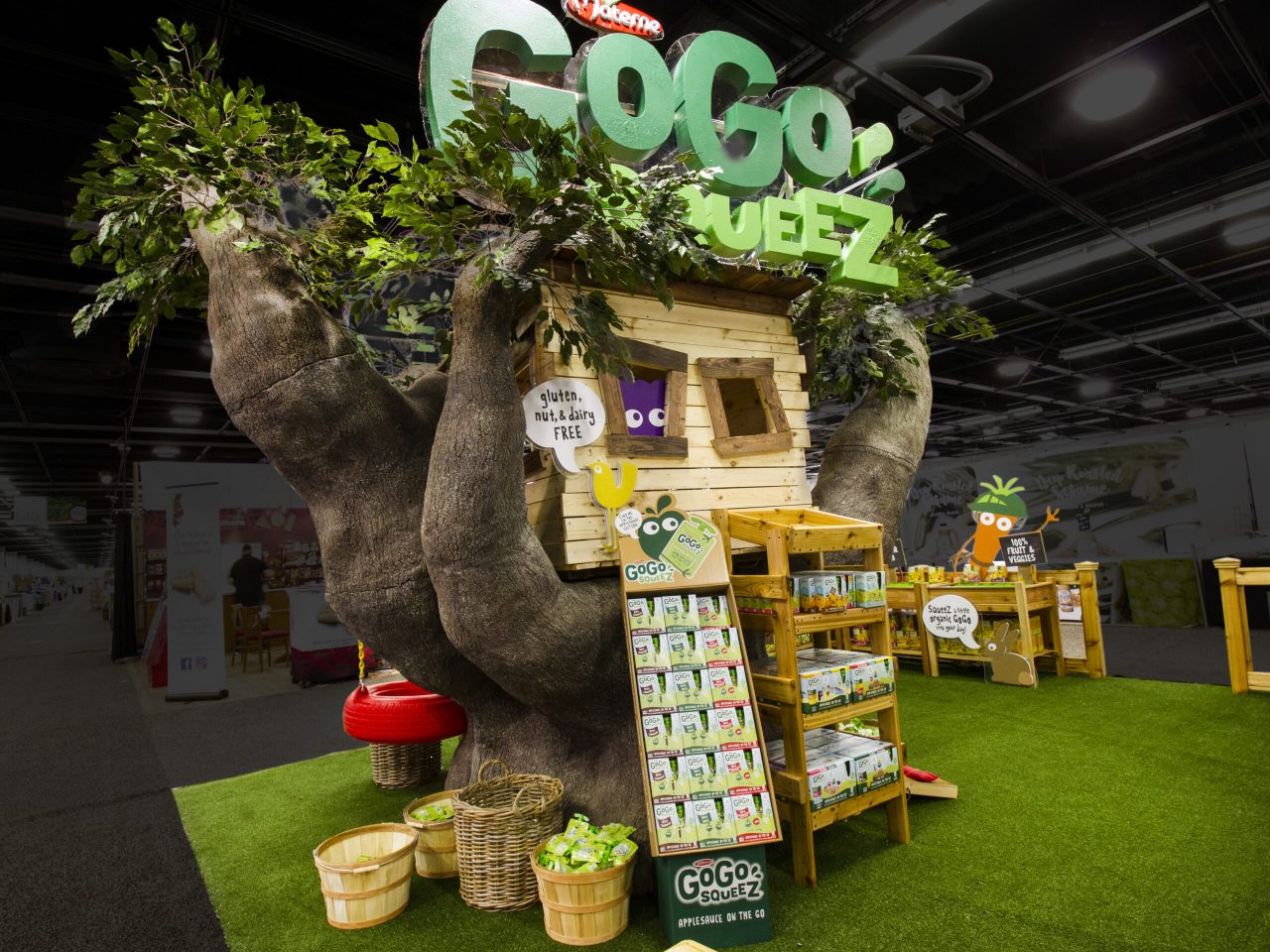 Corner View of GoGo squeeZ Exhibit at Natural Products Expo West