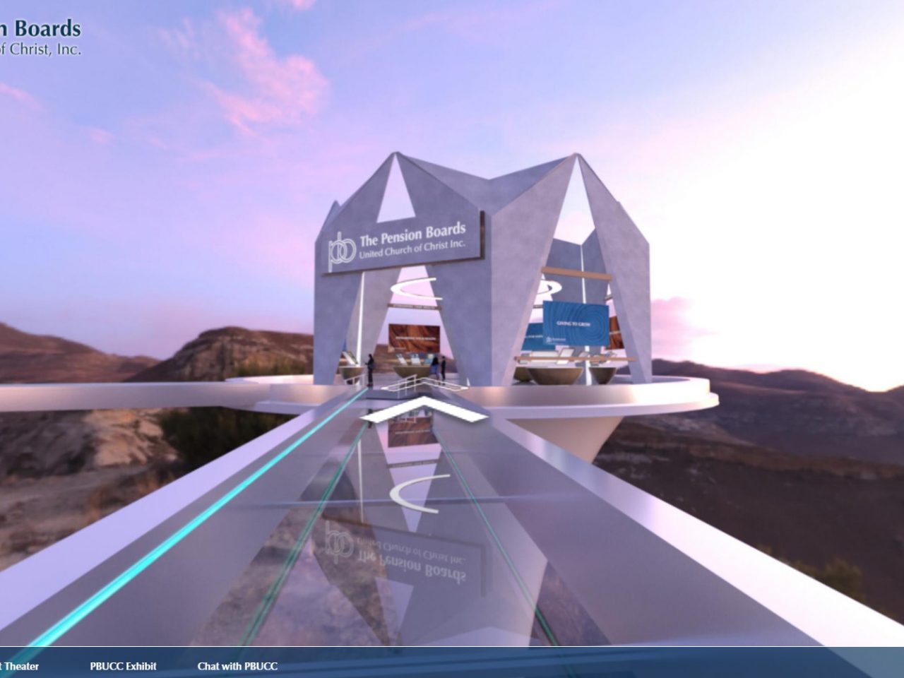 3D Immersive AR Virtual Event Environment for Pension Boards United Church of Chris
