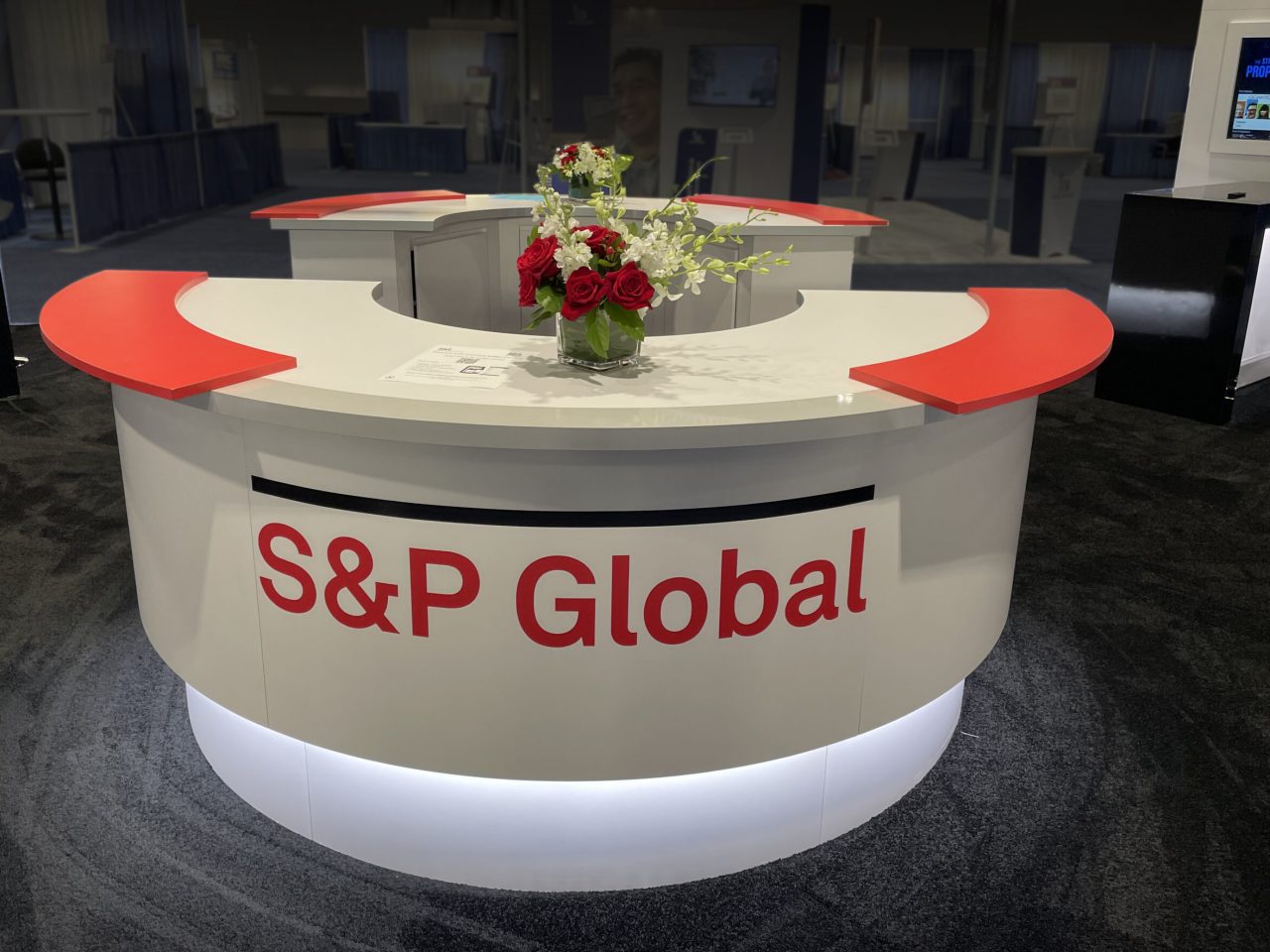 Reception Area of the S&P Global Exhibit at NBMBAA