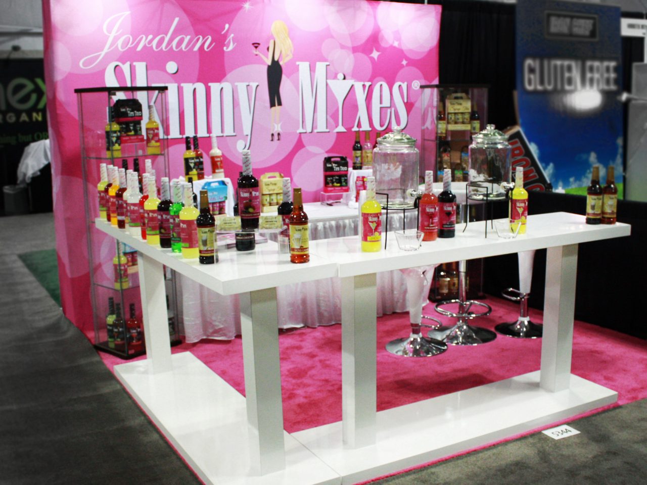 Skinny Mixes Portable Exhibit at Summer and Winter Fancy Food Shows