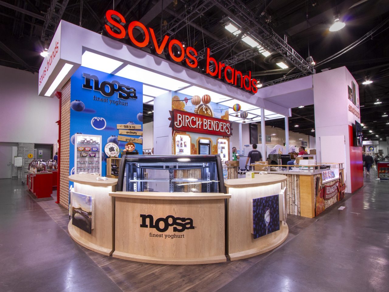 Wide-Angle Left View of Sovos Brands Peninsula Exhibit at Natural Products Expo