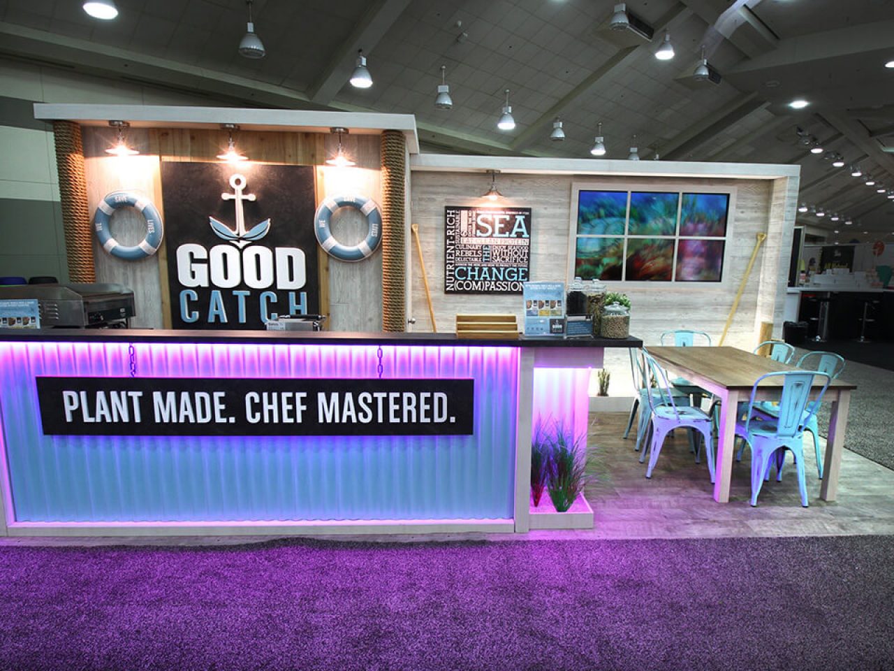 Custom Exhibit for Good Catch at Natural Products Expo East